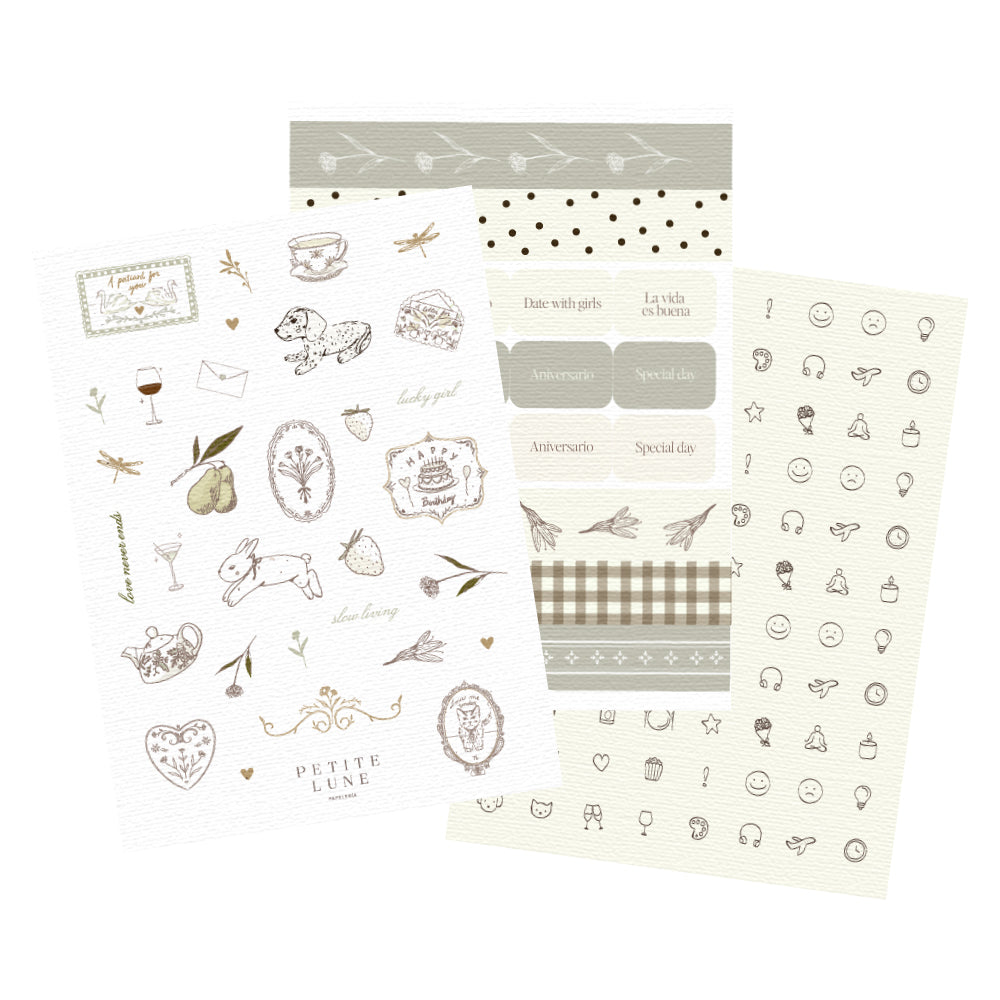 Set de stickers Jardín